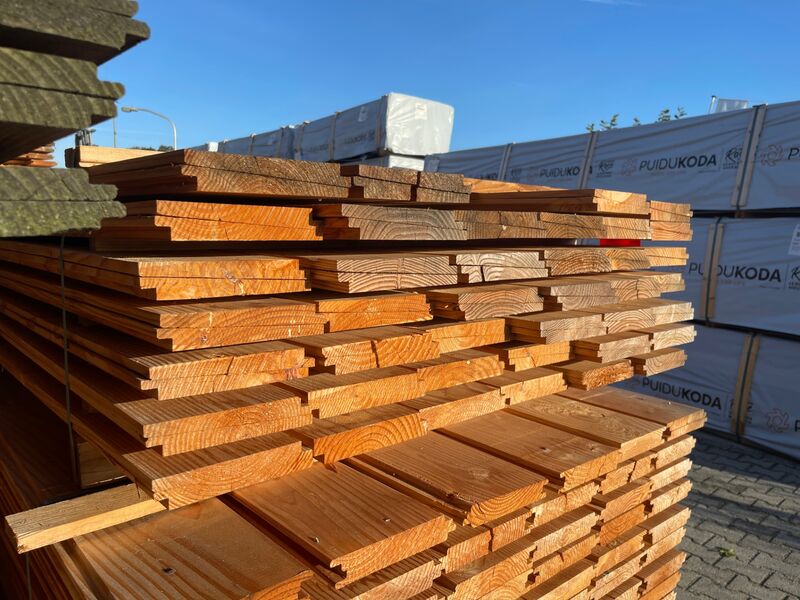 Ca. 80x Douglas Zweeds Rabat, 26x190mm, lengte 500cm – foto 2 – kavel bij Onlineveilingmeester