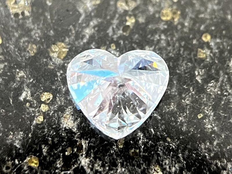 Diamant - 1.00 carat echte natuurlijke hart geslepen diamant (GIA gecertificeerd) – foto 2 – kavel bij Onlineveilingmeester