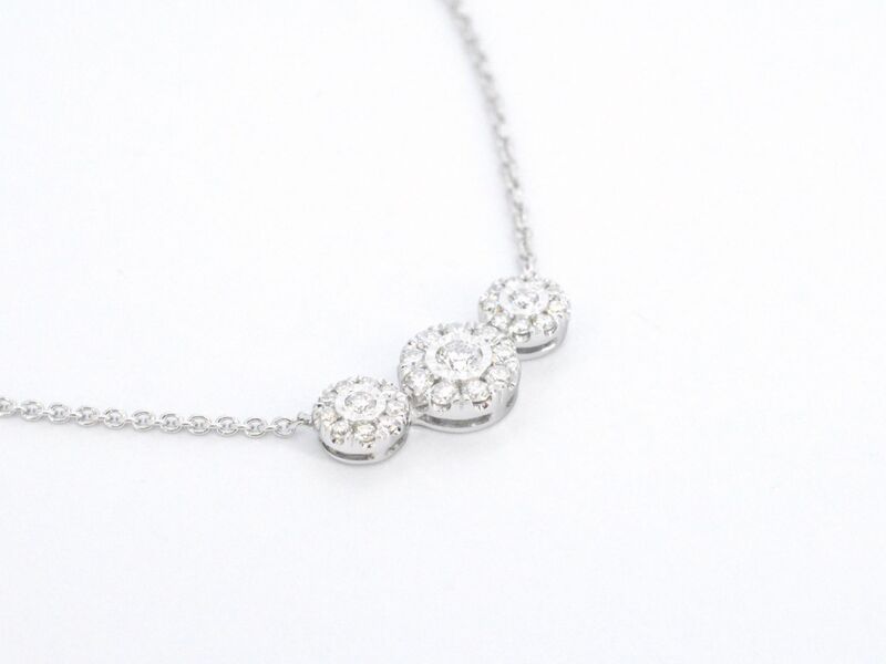 Witgouden ketting met briljant geslepen diamanten – foto 6 – kavel bij Onlineveilingmeester