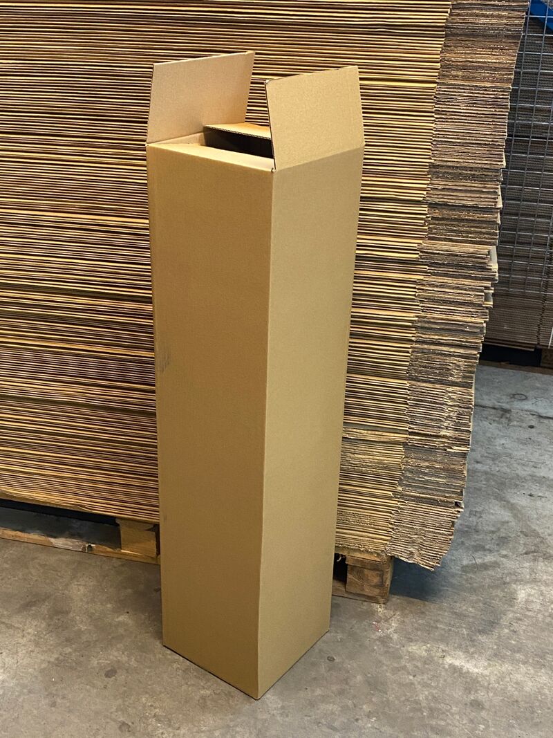 Ca. 250x Kokerdozen, bruin, 25x25x105cm – foto 2 – kavel bij Onlineveilingmeester, Gramsbergen