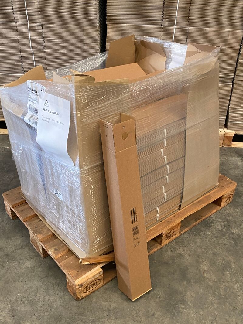 Ca. 150x Stuks kokerdozen, bruin, 705x108x108mm – kavel bij Onlineveilingmeester, Gramsbergen