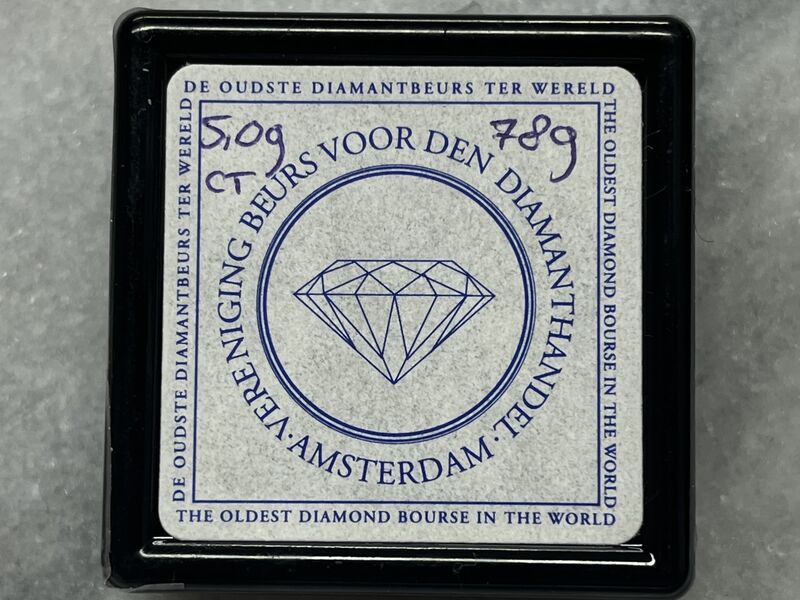 Diamant - 5.09 carat echte diamant – foto 2 – kavel bij Onlineveilingmeester