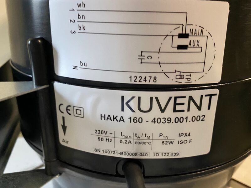 9x Buisventilator hittebestendig, Kuvant, Etaline, M Ø160 mm – foto 3 – kavel bij Onlineveilingmeester, Gramsbergen
