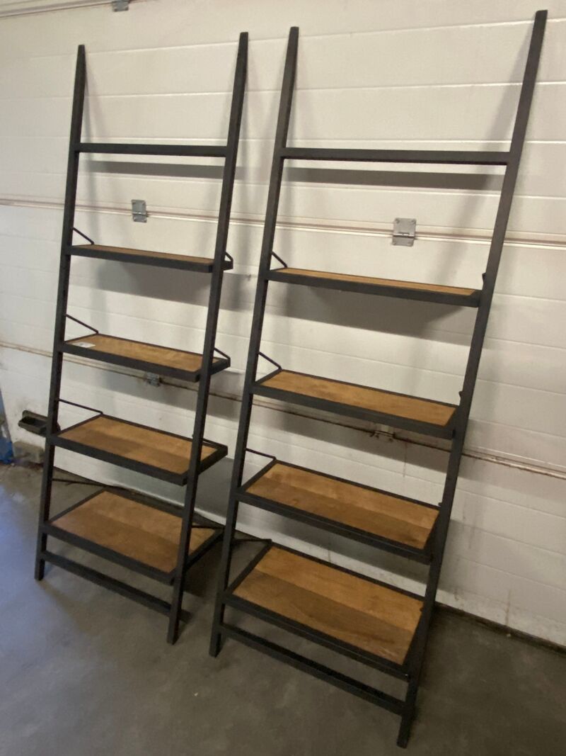 2x Boekenrek oud teak, Sanders Meubelland – foto 4 – kavel bij Onlineveilingmeester, Gramsbergen