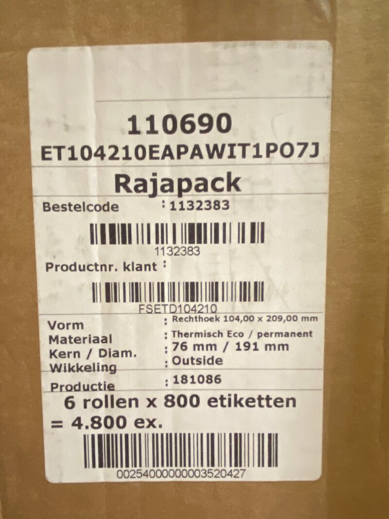 Ca. 18x Rol etiketten verzend labels – foto 3 – kavel bij Onlineveilingmeester, Gramsbergen