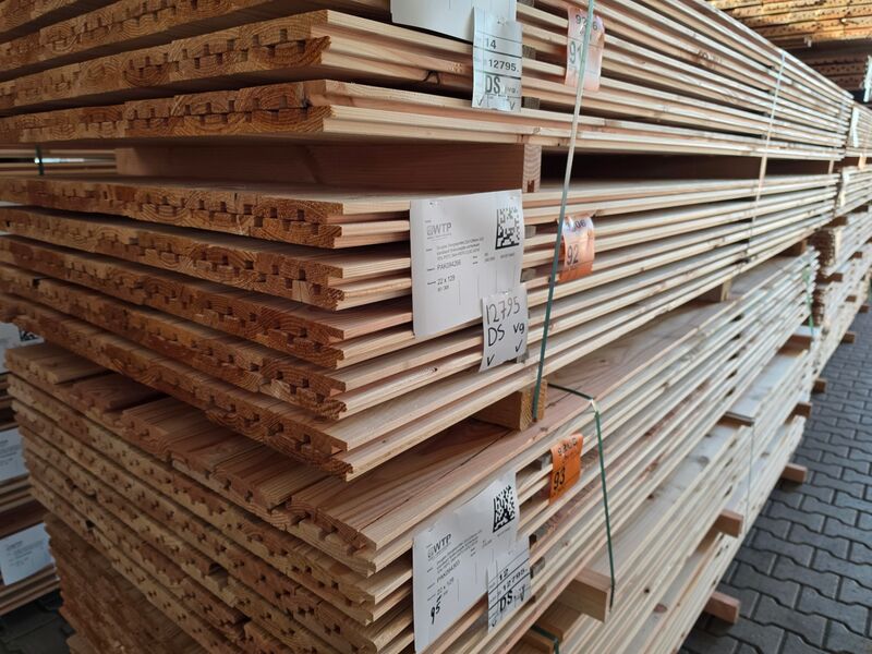 Ca. 80x Douglas Design – Triple – Deens profiel, 22x142mm, lengte 300cm – foto 4 – kavel bij Onlineveilingmeester
