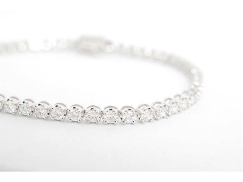 Tennisarmband met 1.30 carat diamanten – foto 3 – kavel bij Onlineveilingmeester