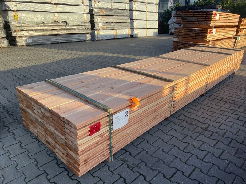 Ca. 120x Douglas Wisselsponning/Halfhoutsrabat, 18x190mm, lengte 500cm – foto 3 – kavel bij Onlineveilingmeester