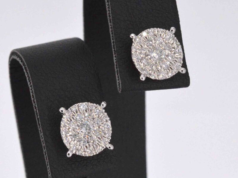 Witgouden oorbellen met een briljant geslepen diamant – foto 5 – kavel bij Onlineveilingmeester