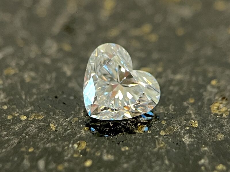 Diamant - 1.00 carat echte natuurlijke hart geslepen diamant (GIA gecertificeerd) – kavel bij Onlineveilingmeester