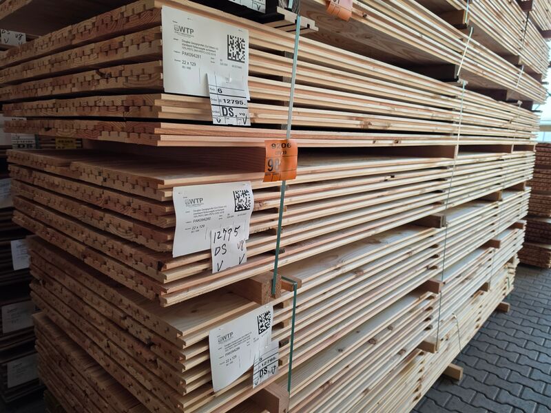 Ca. 160x Douglas Design – Triple – Deens profiel, 22x142mm, lengte 400cm – foto 4 – kavel bij Onlineveilingmeester