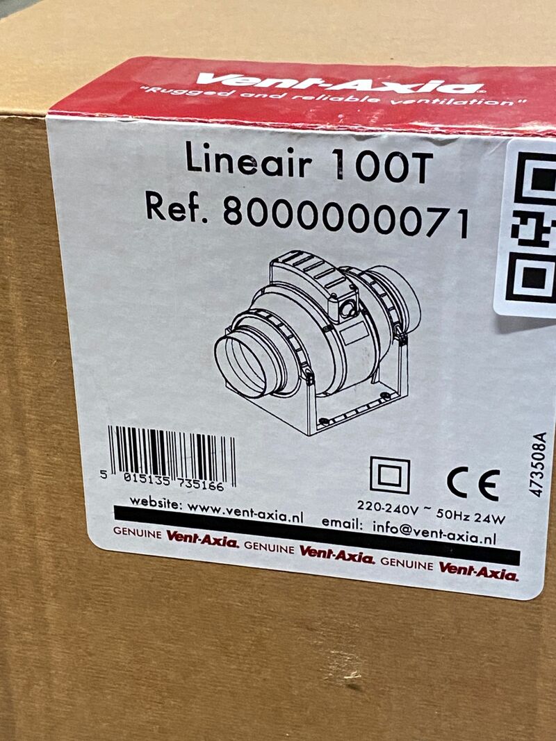 2x Buisventilator 100mm mixed flow met timer, Vent-Axia – foto 3 – kavel bij Onlineveilingmeester, Gramsbergen