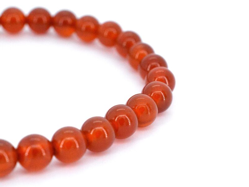 Armband met natuurlijke carneool edelstenen - juwelierskwaliteit – foto 3 – kavel bij Onlineveilingmeester