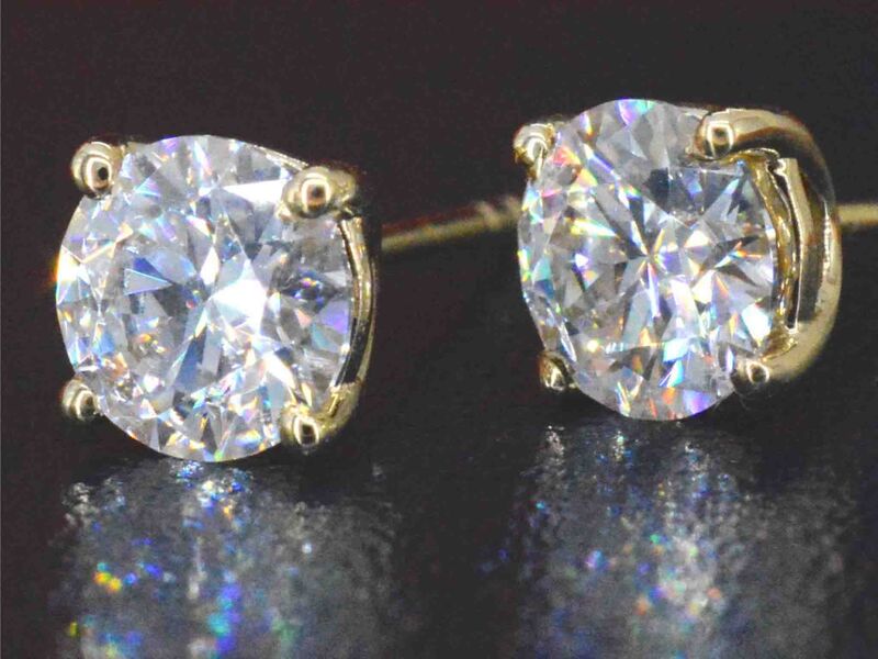 Gouden diamanten oorbellen van 2.00 carat – foto 5 – kavel bij Onlineveilingmeester