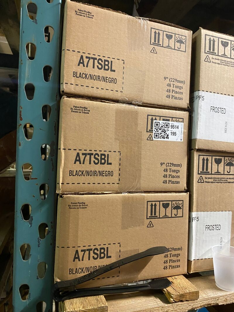 Ca. 288x Stuks luxe serveertang, zwart – kavel bij Onlineveilingmeester, Gramsbergen