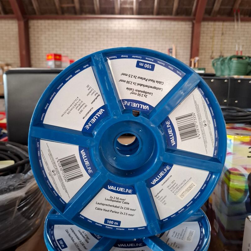 6x rol a 100 meter Luidsprekerkabel Valueline, 2x2,50mm2 – foto 2 – kavel bij Onlineveilingmeester, Winsum