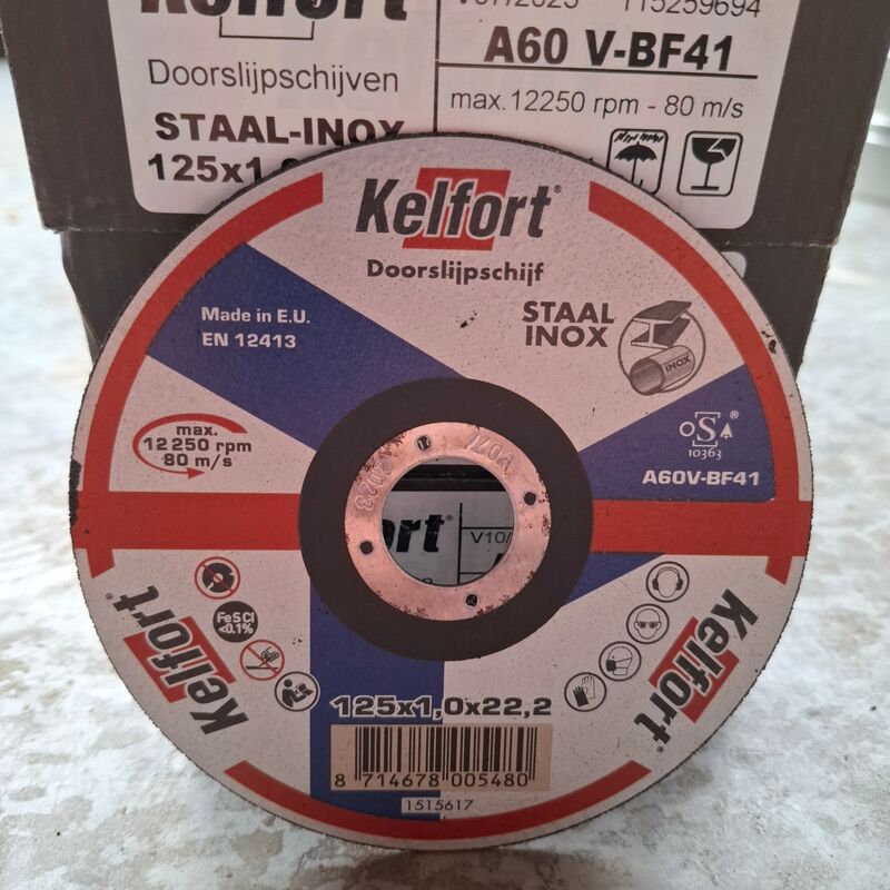 13 doos a 25 stuks Doorslijpschijf Kelfort, 125x1,0x22,2 mm – foto 2 – kavel bij Onlineveilingmeester, Winsum