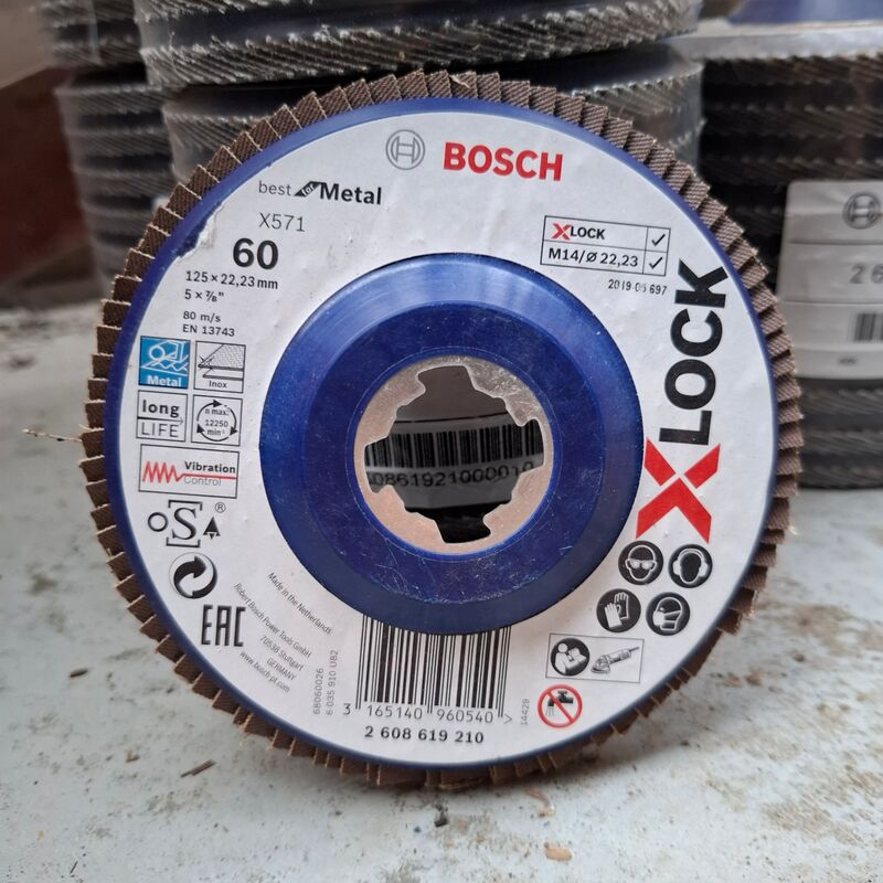 7x 10 stuks Lamellenschijf Bosch, 125x22,23mm | 60 – foto 3 – kavel bij Onlineveilingmeester, Winsum