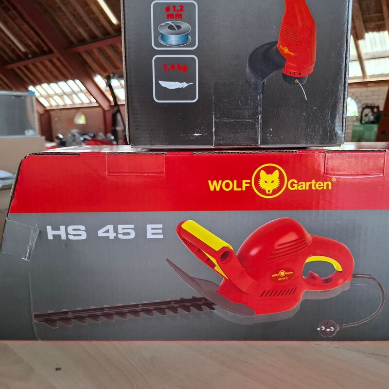 Elektrische heggenschaar met kantentrimmer Wolf Garten, HS45E | Lycos E/280T – foto 4 – kavel bij Onlineveilingmeester, Winsum