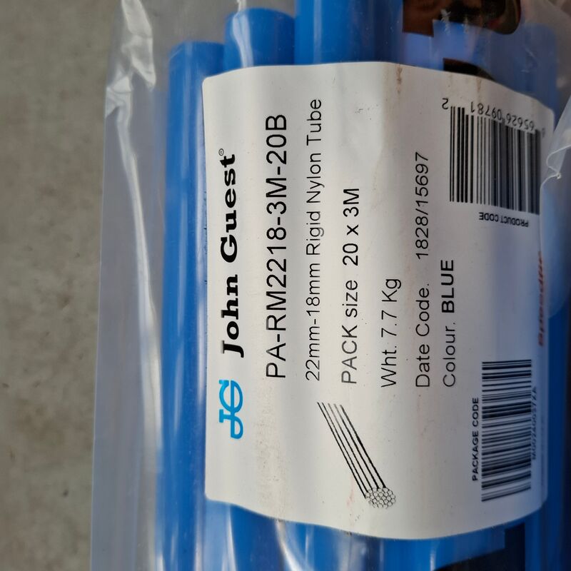 5x verpakking a 20 stuks Persluchtleiding (300 meter) John Guest, PA-RM2218-3M-20B – foto 4 – kavel bij Onlineveilingmeester, Winsum