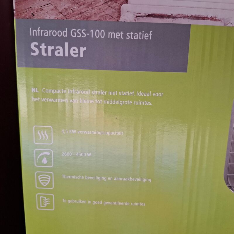 5x Infrarood straler Gimeg, GGS-100 – foto 5 – kavel bij Onlineveilingmeester, Winsum