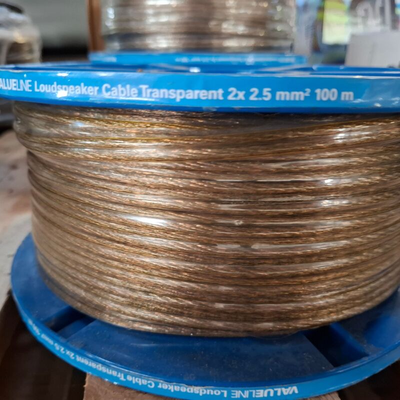 6x rol a 100 meter Luidsprekerkabel Valueline, 2x2,50mm2 – foto 3 – kavel bij Onlineveilingmeester, Winsum