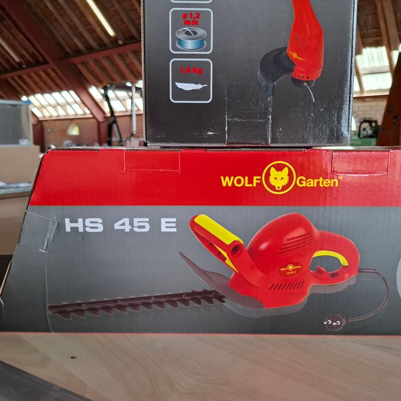 Elektrische heggenschaar met kantentrimmer Wolf Garten, HS45E | Lycos E/280T – foto 3 – kavel bij Onlineveilingmeester, Winsum