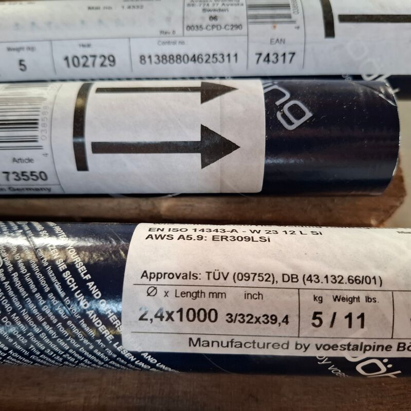 4x koker a 5 kilo Laselektrode Avesto, 309L-Si – foto 8 – kavel bij Onlineveilingmeester, Winsum