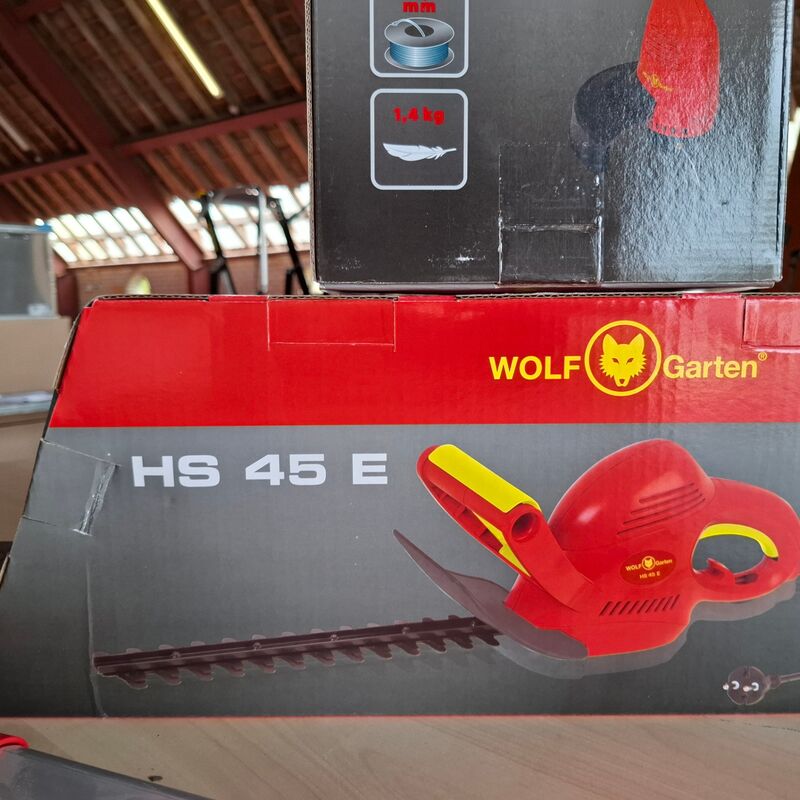 Elektrische heggenschaar met kantentrimmer Wolf Garten, HS45E | Lycos E/280T – foto 2 – kavel bij Onlineveilingmeester, Winsum