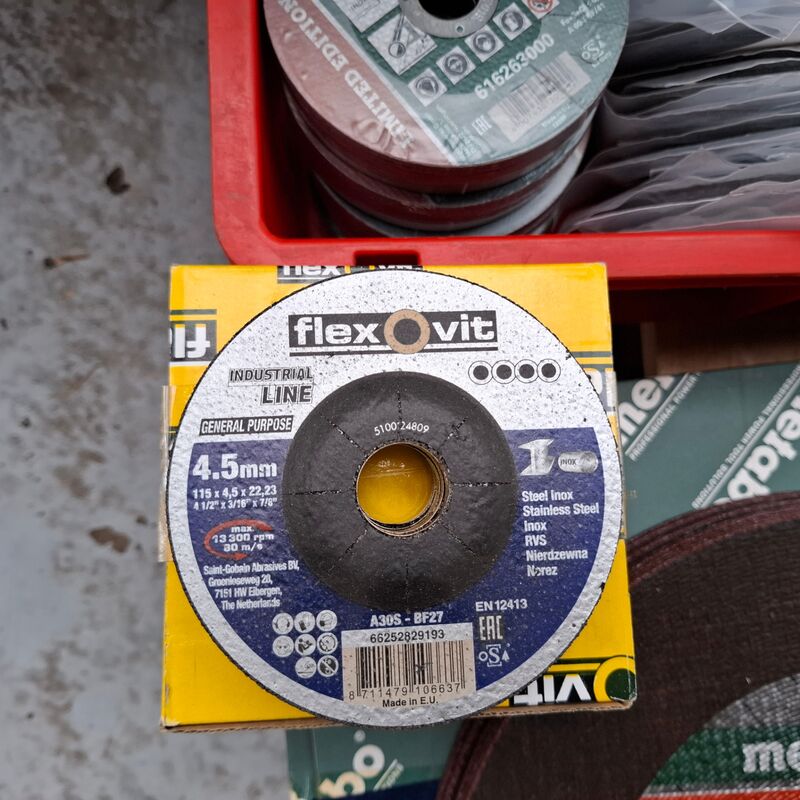 Partij diverse doorslijp, afbraam, lamellen schijven o.a. FlexOvit, 3M, Metabo – foto 4 – kavel bij Onlineveilingmeester, Winsum