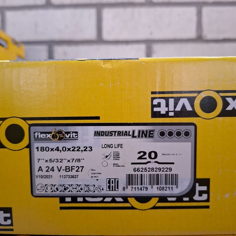 12 doos a 20 stuks Combinatieschijf FlexOvit, 180x4,0x22,23 – foto 3 – kavel bij Onlineveilingmeester, Winsum