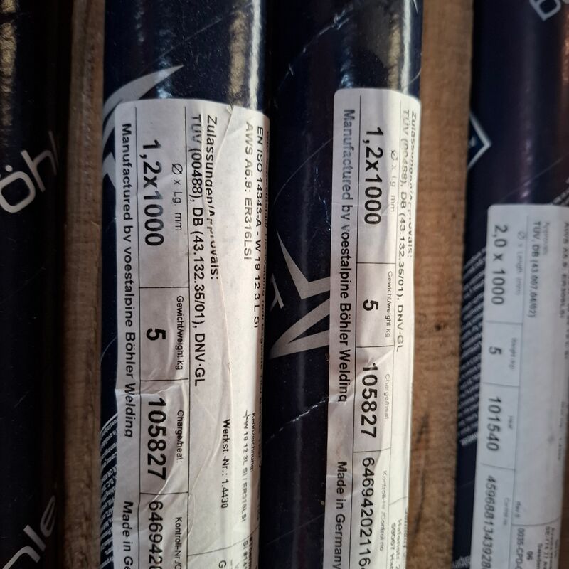 4x koker a 5 kilo Laselektrode Avesto, Thermanit GE-316L Si – foto 7 – kavel bij Onlineveilingmeester, Winsum