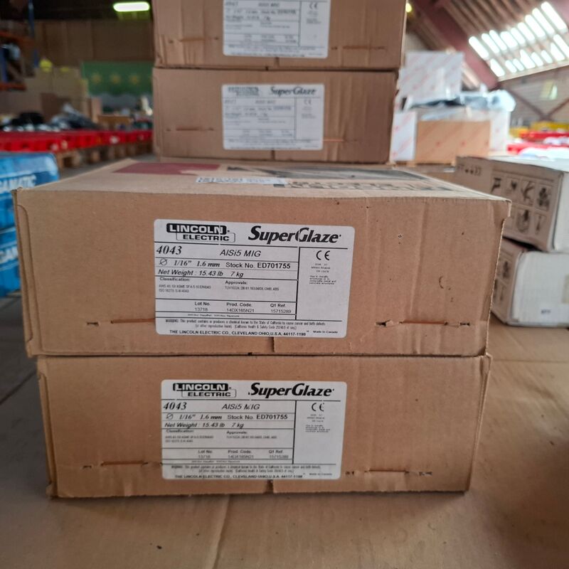 2x Rol Super Glaze lasdraad Lincoln, 4043 ALSi5 MIG – kavel bij Onlineveilingmeester, Winsum
