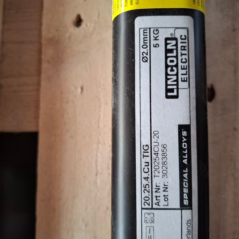 2x koker a 5 kilo TIG laselektrode Lincoln, 20.25.4Cu TIG – foto 3 – kavel bij Onlineveilingmeester, Winsum