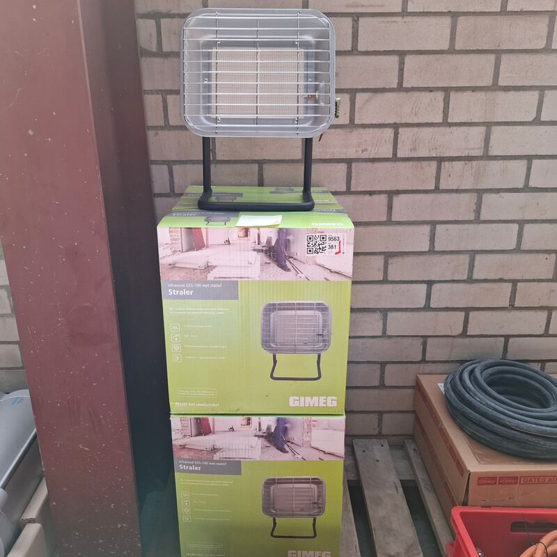 5x Infrarood straler Gimeg, GGS-100 – kavel bij Onlineveilingmeester, Winsum