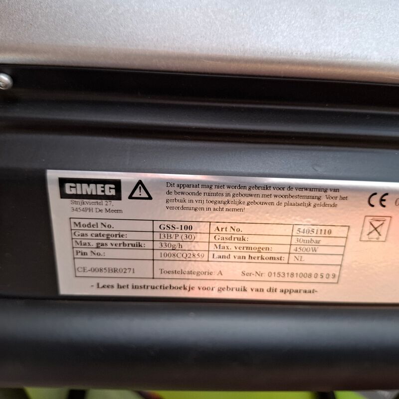 5x Infrarood straler Gimeg, GGS-100 – foto 4 – kavel bij Onlineveilingmeester, Winsum