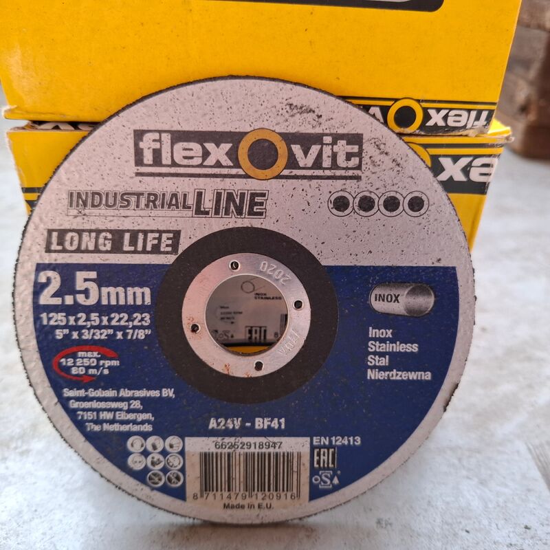 4 doos a 25 stuks Doorslijpschijf FlexOvit, 125x2,5x22,23 – foto 2 – kavel bij Onlineveilingmeester, Winsum