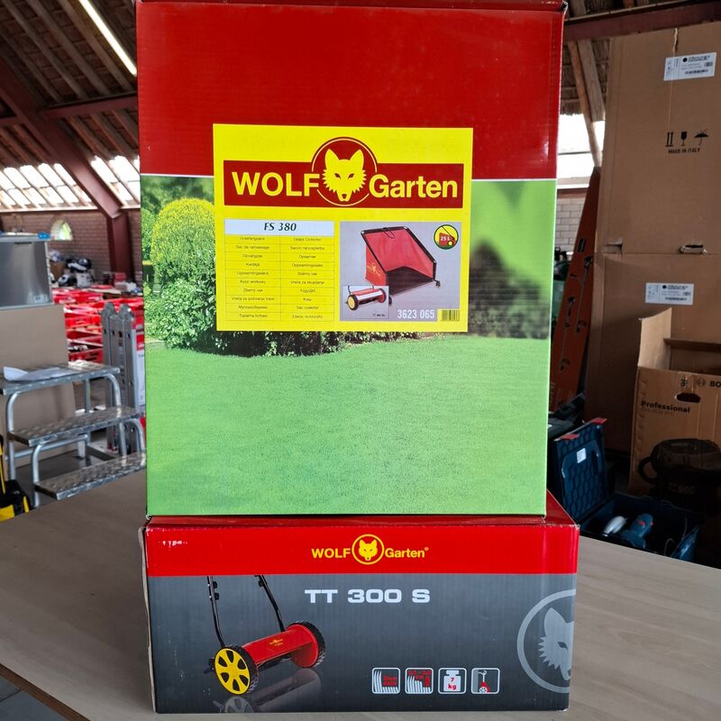 6x Loop kooimaaier met 12x opvangzak Wolf Garten, TT 300S | FS380 – kavel bij Onlineveilingmeester, Winsum
