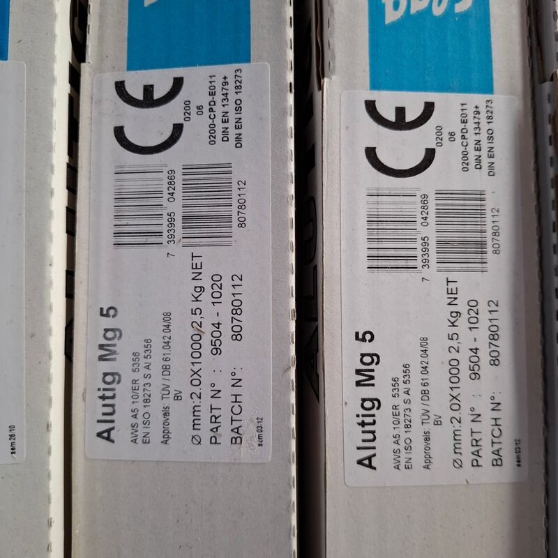 7x 2.5 kilo Laselektrode Elga, Alutig Mg 5 – foto 4 – kavel bij Onlineveilingmeester, Winsum