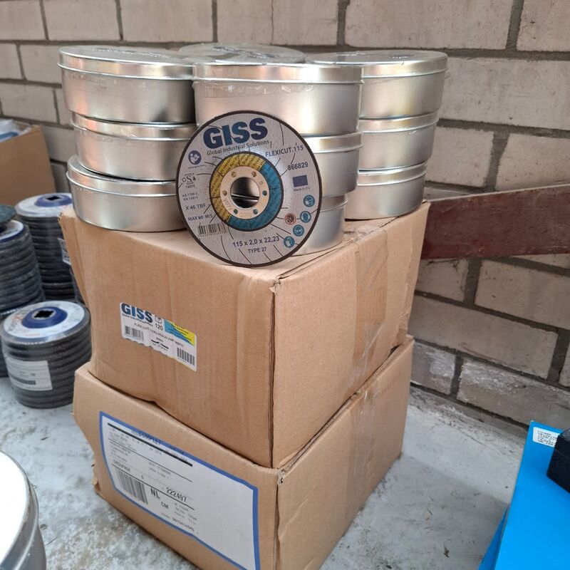 36 doos a 10 stuks Doorslijpschijf Giss, 115x2,0x22,23 – kavel bij Onlineveilingmeester, Winsum
