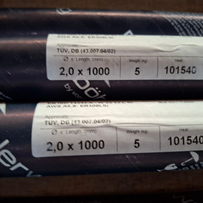 4x koker a 5 kilo Laselektrode Avesto, 309L-Si – foto 8 – kavel bij Onlineveilingmeester, Winsum