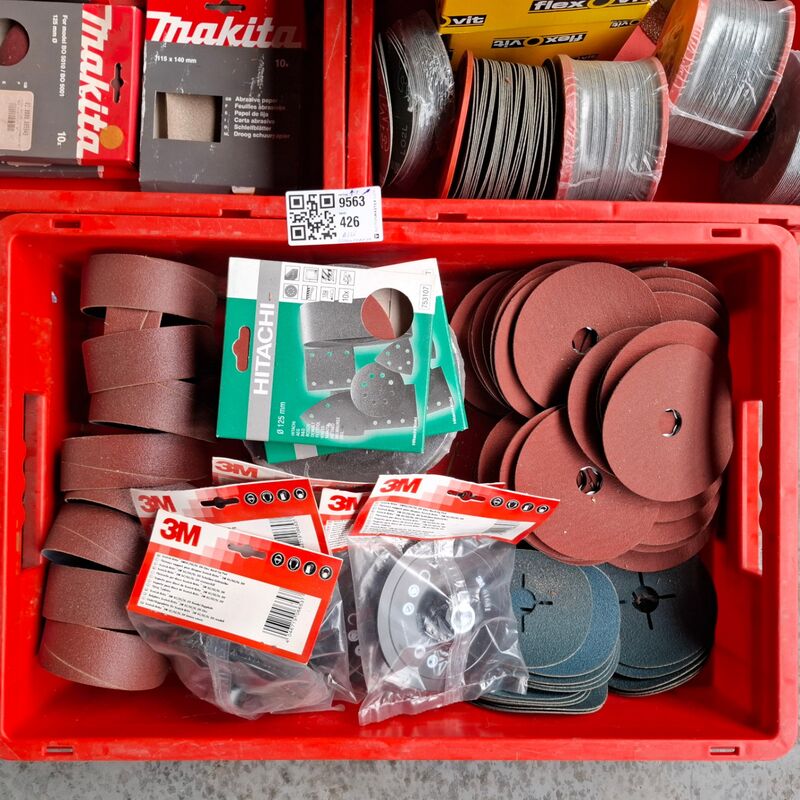 Grote partij diverse schuurmiddelen o.a. 3M, Makita, Festool – foto 3 – kavel bij Onlineveilingmeester, Winsum