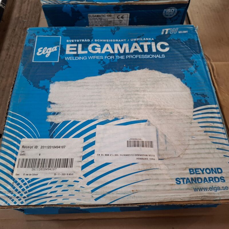 Rol MIG/MAG lasdraad Elga, Elgamatic 100 – foto 3 – kavel bij Onlineveilingmeester, Winsum