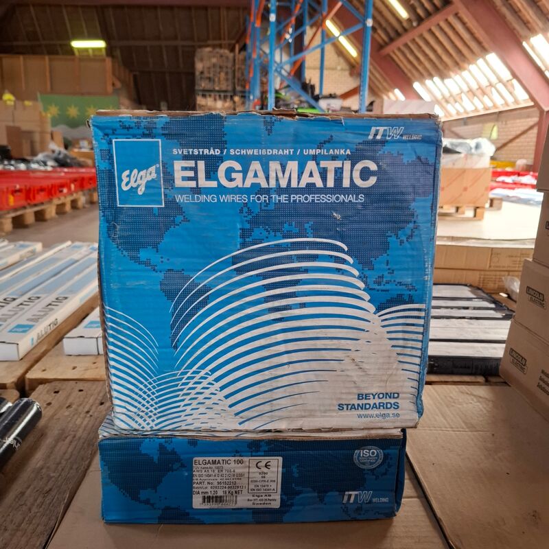 2x Rol MIG/MAG lasdraad Elga, Elgamatic 100 – kavel bij Onlineveilingmeester, Winsum
