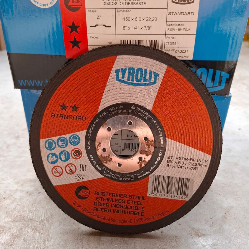 3 doos a 10 stuks Afbraamschijf Tyrolit, 150x6,0x22,23mm – foto 2 – kavel bij Onlineveilingmeester, Winsum
