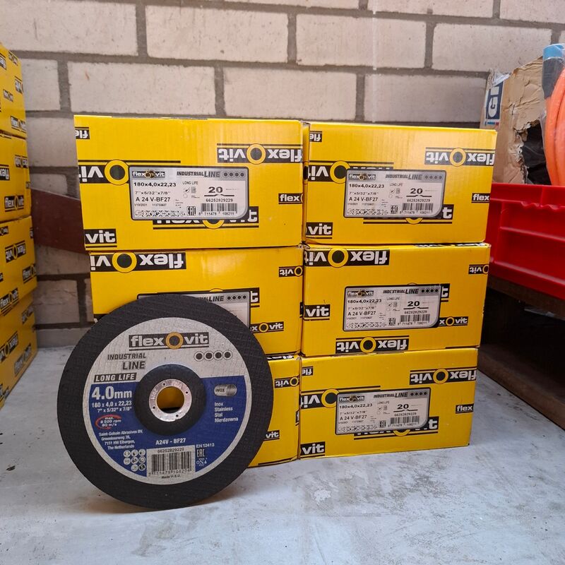 12 doos a 20 stuks Combinatieschijf FlexOvit, 180x4,0x22,23 – kavel bij Onlineveilingmeester, Winsum
