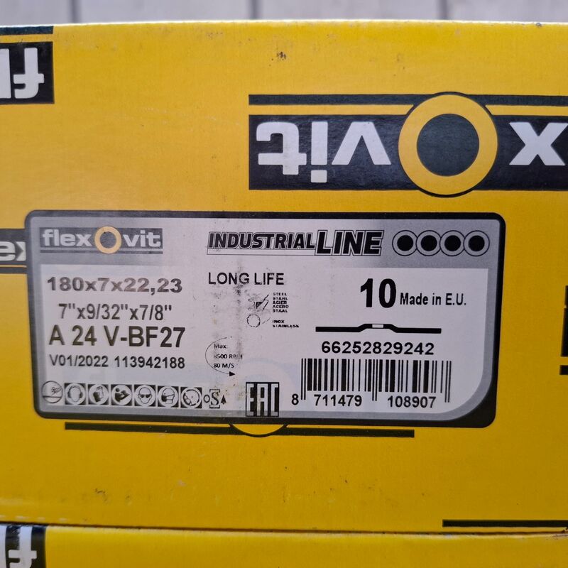 36 doos a 10 stuks Afbraamschijf FlexOvit, 180x7,0x22,23 – foto 3 – kavel bij Onlineveilingmeester, Winsum