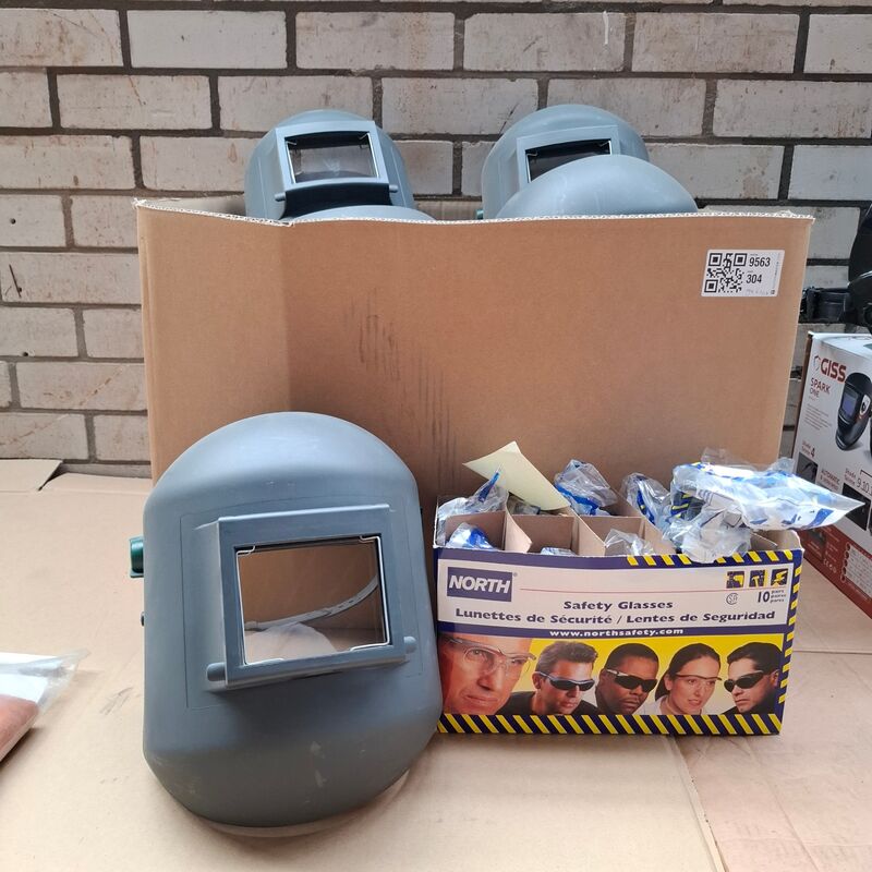 9x Laskap met 10 veiligheidsbril Honeywell, 810450 – kavel bij Onlineveilingmeester, Winsum