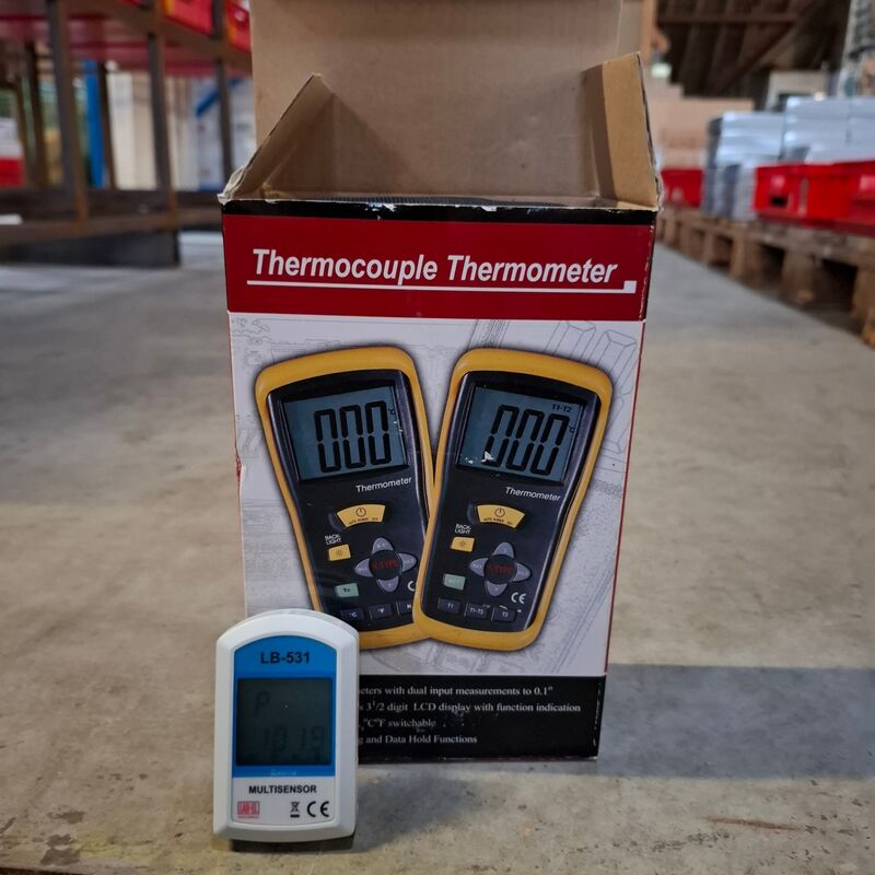 Digitale thermometer met barometer – kavel bij Onlineveilingmeester, Winsum