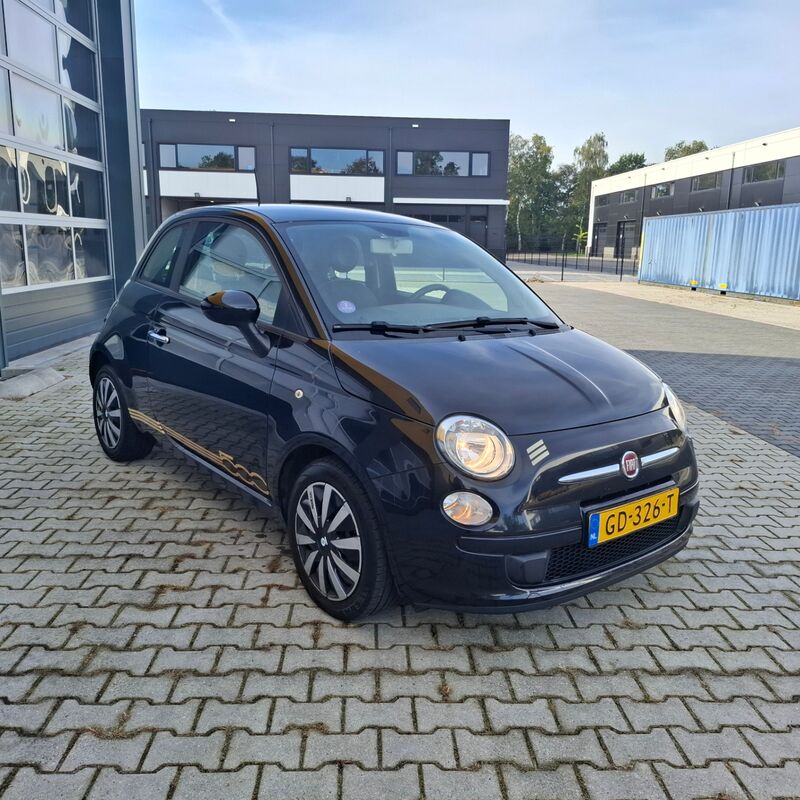 Personenauto, Fiat, 500, 1.0 TwinAir Pop, Donkerblauw, 2015 – foto 3 – kavel bij Onlineveilingmeester, Heerenveen